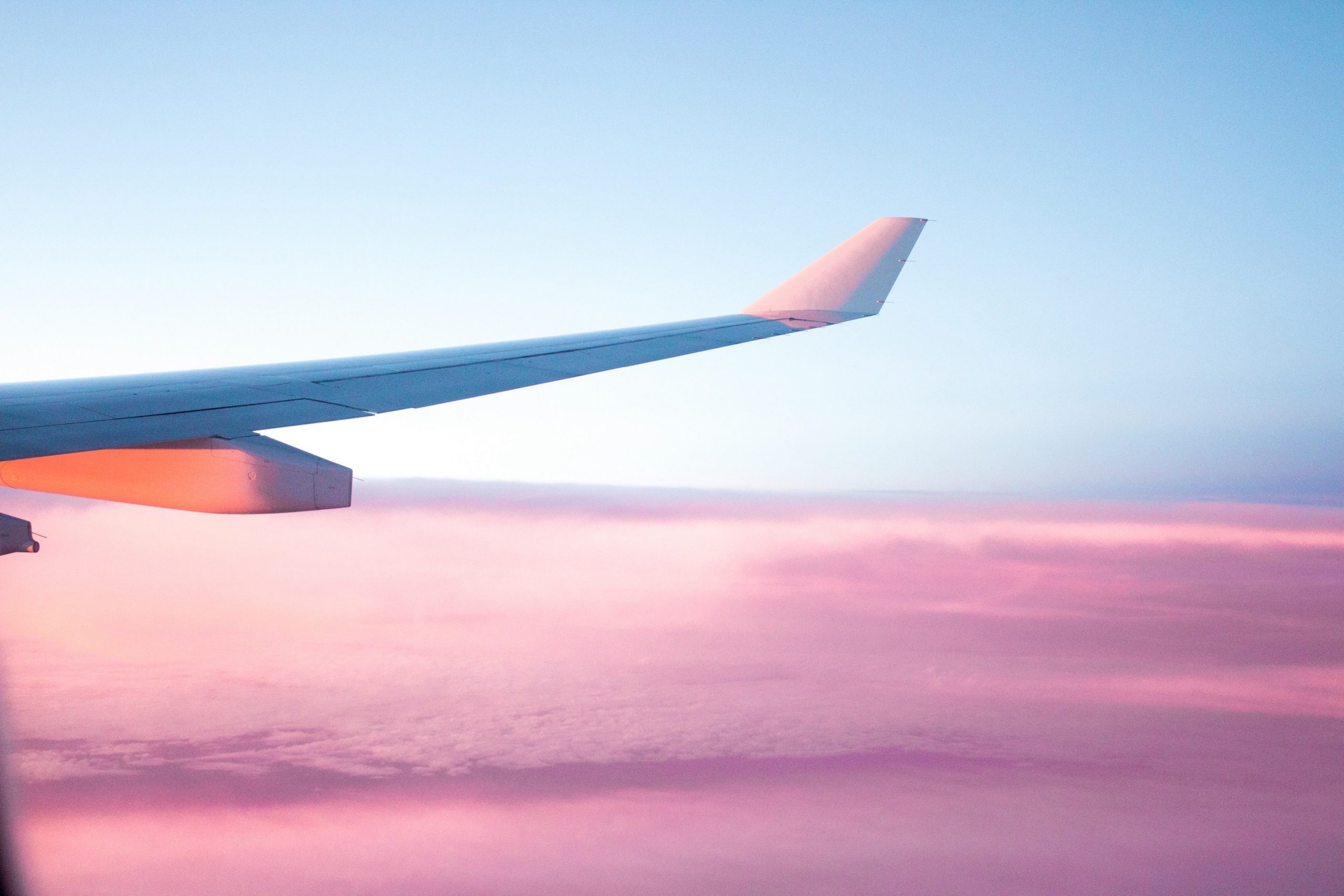 View from an airplane window