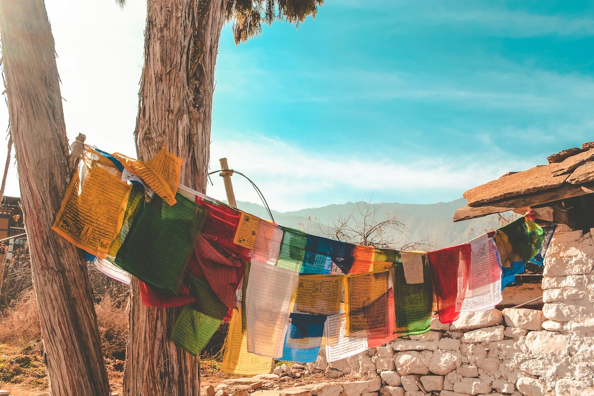 Prayer flags in Bhutan