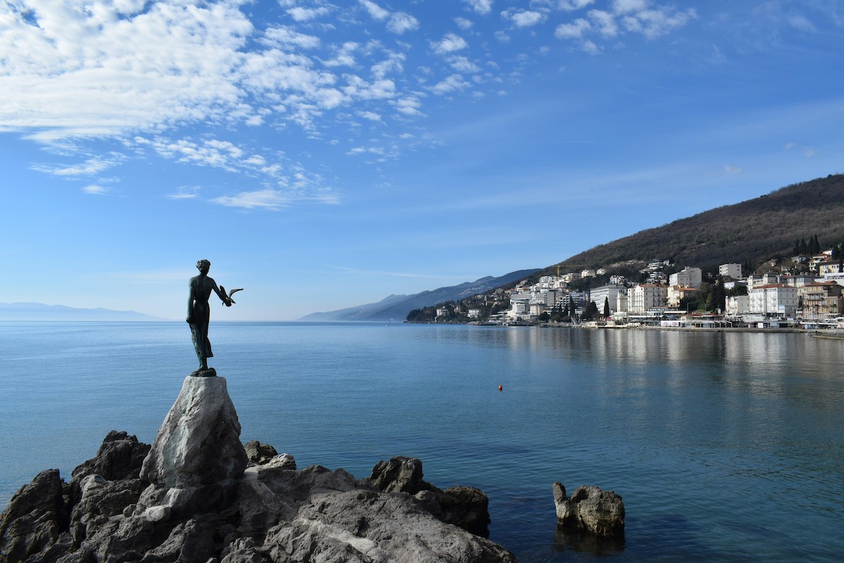 coastline of Opatija, Croatia